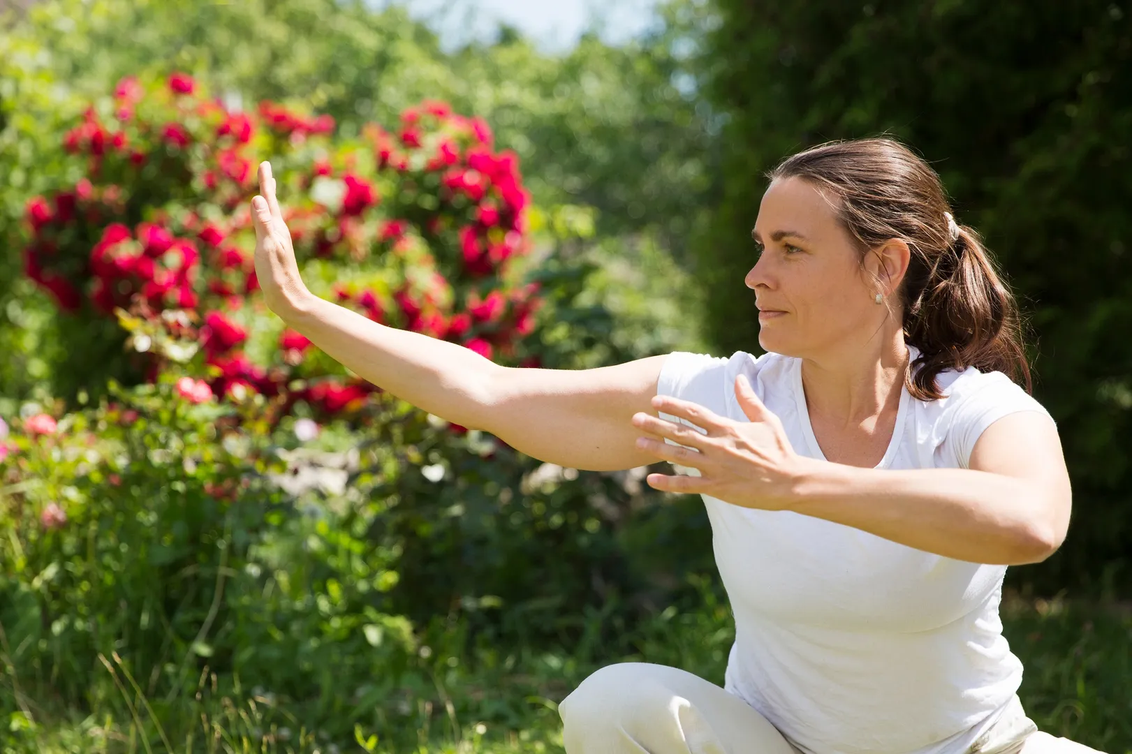 Qigong im Park